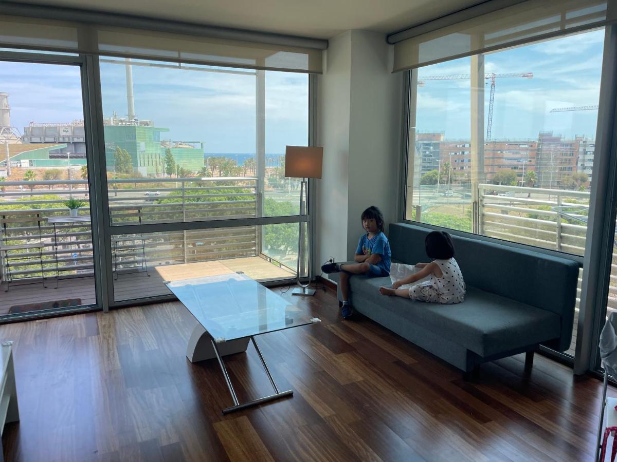 Forum De Barcelona Sea View Apartment With Garage Parking Sant Adria de Besos Dış mekan fotoğraf